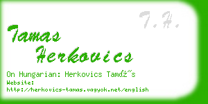 tamas herkovics business card